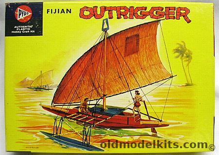 Pyro 1/35 Fijian Outrigger Canoe, 319-89 plastic model kit